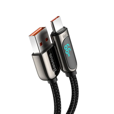 USB Кабель Baseus Display Fast Charging USB toType-C 66W 1m black