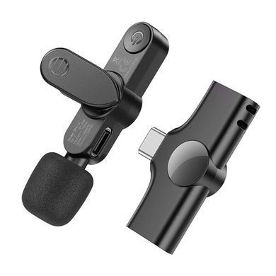 Мікрофон петличний BOROFONE BFK12 Trophy lavalier wireless digital microphone Type-C black
