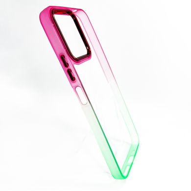 TPU+PC чехол Fresh sip series для Xiaomi Redmi 12 green/pink