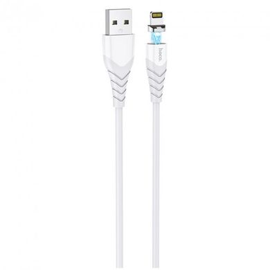 USB кабель Hoco X63 Racer Magnetic Lightning 2.4A 1m white