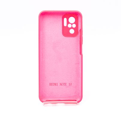 Силіконовий чохол Full Cover для Xiaomi Redmi Note 10/Note 10S shiny pink Full Camera