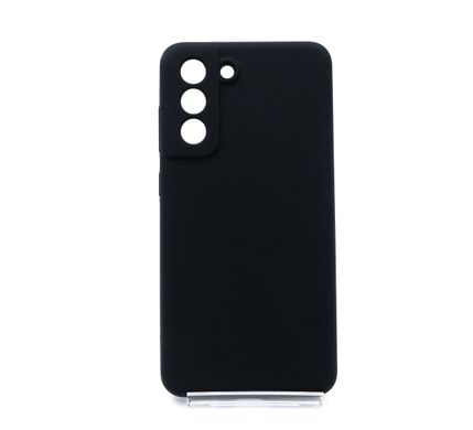 Силиконовый чехол Full Cover для Samsung S21 FE black Full camera без logo with frame