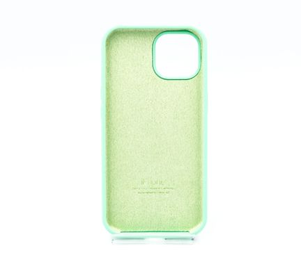 Силіконовий чохол Full Cover для iPhone 15 spearmint