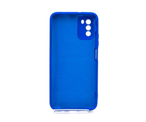 Силіконовий чохол Full Cover для Xiaomi Poco M3 shiny blue Full Camera