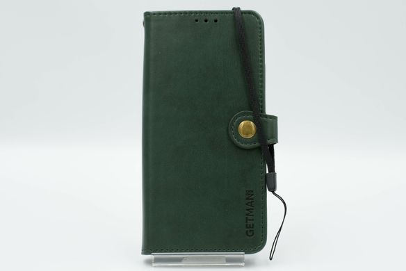 Чехол-книжка кожа для Xiaomi Mi Note 10 Lite green Getman Gallant PU
