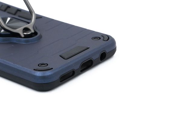 Чехол SP Transformer Ring for Magnet для Samsung A31 dark blue противоударный