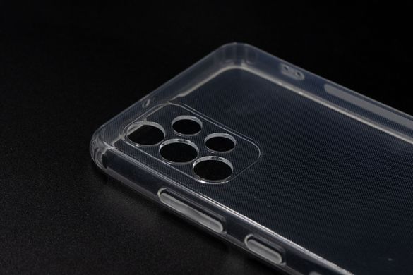 Силіконовий чохол Clear для Samsung A32 4G 0.5mm із заглушками+захист камери