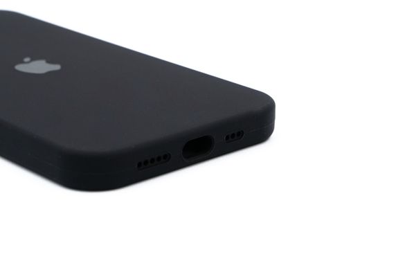 Силіконовий чохол Full Cover для iPhone 12 Pro black Full Camera