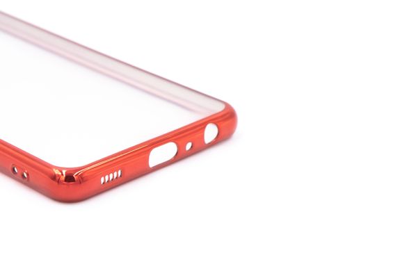 Силіконовий чохол Сlear для Samsung A72 4G/A72 5G red Full Camera з глянсовою окантовкою