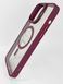 Чехол Bracket clear camera lens with MagSafe для iPhone 12 marsala