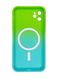 Силіконовий чохол with MagSafe для iPhone 11 green/azure Full Camera SP