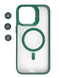 Чехол BRACKET CLEAR CAMERA LENS MAGSAFE for iPhone 15 Pro Max Dark green