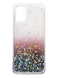 Силіконовий чохол WAVE Confetti для Samsung A02S (TPU) white/dark purple