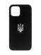 Силіконовий чохол Full Cover для iPhone 12 Pro Max black герб UA
