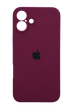 Силиконовый чехол Full Cover для iPhone 16 marsala Full Camera