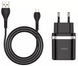 Сетевое зарядное устройство Hoco C12Q Smart Micro 1usb/3A/QC3.0 black