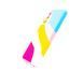 Силиконовый чехол Full Cover для Samsung A33 5G Rainbow blue/hot pink Full Camera без logo