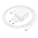 Сетевое зарядное устройство Borofone BN29 Fuente PD30W+QC3.0 (1USB-A/1C)+Type-C to Type-C white