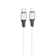 USB кабель Hoco X86 Spear Silicone Type-C to Lightning 20W 1m white