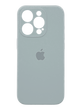 Силіконовий чохол Full Cover для iPhone 15 Pro ash Full Camera
