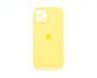 Силіконовий чохол Full Cover для iPhone 12 Pro Max yellow Full Camera
