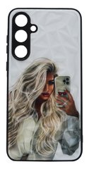 TPU+PC чехол Prisma Ladies для Samsung A35 girl with phone Full Camera