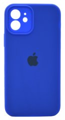 Силиконовый чехол Full Cover для iPhone 12 shiny blue Full Camera