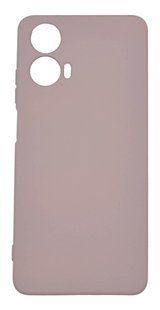 Силіконовий чохол Full Soft для Motorola G24 pink sand Full Camera