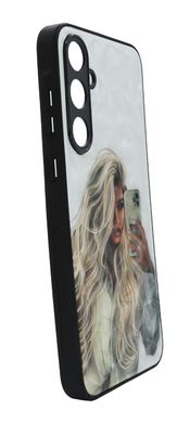 TPU+PC чехол Prisma Ladies для Samsung A35 girl with phone Full Camera