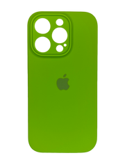 Силіконовий чохол Full Cover для iPhone 14 lime green Full Camera