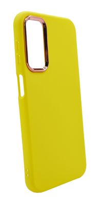 Силіконовий чохол Metal Frame для Samsung A24 4G yellow (AA)