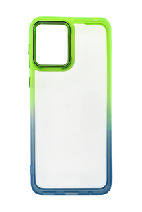 TPU+PC чохол Fresh sip series для Motorola Moto E13 turquoise/lime