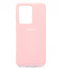Силиконовый чехол Silicone Cover для Samsung S20 Ultra light pink