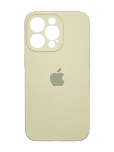 Силіконовий чохол Full Cover для iPhone 14 Pro Max antigue white Full Camera