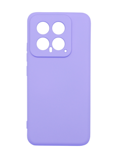 Силіконовий чохол SMTT для Xiaomi Mi 14 lavander Full Camera з мікрофіброю