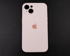 Силіконовий чохол Full Cover для iPhone 13 chalk pink Full Camera