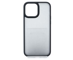 Чохол Shadow Matte Metal buttons для iPhone 13 Pro Max black/black (PC+TPU)