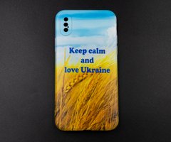 Силіконовий чохол MyPrint для iPhone X/XS Keep calm and love Ukraine, clear