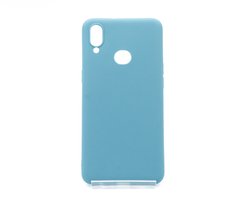 Силиконовый чехол Soft feel для Samsung A10S/M01S powder blue Candy
