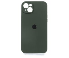 Силіконовий чохол Full Cover для iPhone 14 Plus cyprus green Full Camera