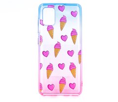 Силиконовый чехол WAVE Sweet&Asid Case для Samsung A51 (TPU) blue/pink/ice cream
