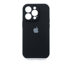Силіконовий чохол Full Cover для iPhone 14 Pro black Full Camera