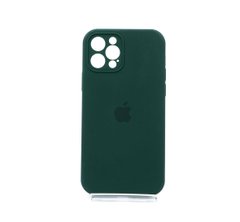Силіконовий чохол Full Cover для iPhone 12 Pro forest green Full Camera