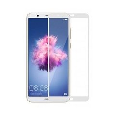Защитное 2.5D стекло Full Glue для Huawei P Smart 2017 f/s white