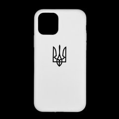 Силіконовий чохол Full Cover для iPhone 11 Pro white герб UA