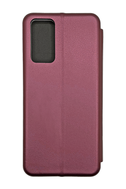 Чехол книжка Original кожа для Xiaomi Redmi Note 12 Pro 4G marsala