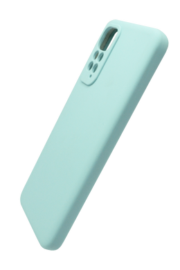 Силіконовий чохол Fibra для Xiaomi Redmi Note 11/Note 11S mint Full Camera
