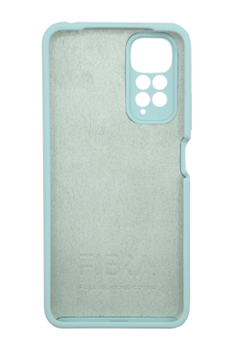 Силіконовий чохол Fibra для Xiaomi Redmi Note 11/Note 11S mint Full Camera