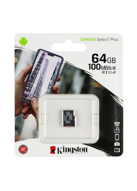 Карта пам'яті micro SDXC Kingston Canvas Select 64 Gb UHS-1 100R A1 10class