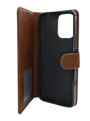 Чохол книжка Business Leather для Xiaomi Redmi 12 dark brown